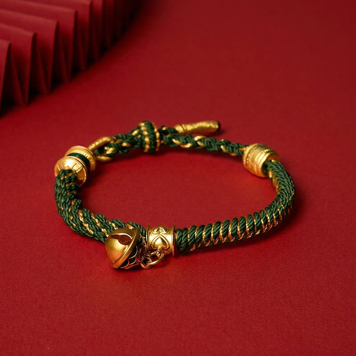 Buddha Stones Kupfer-Emaille-Glocken-Weisheits-Tibetisches Seilarmband - image 11