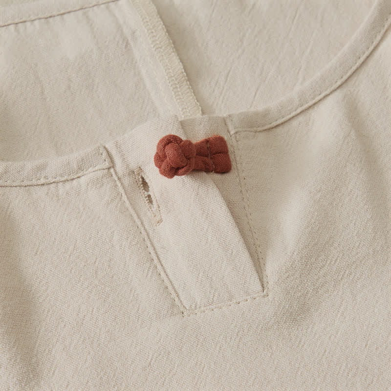 Buddha Stones Lässiges, schlichtes Langarm-T-Shirt für Damen aus Baumwolle mit Rundhalsausschnitt für Frühling und Herbst - image 4
