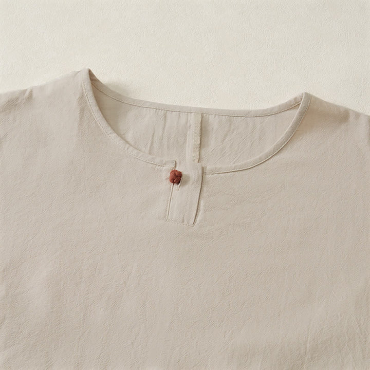 Buddha Stones Casual Plain Women's Crew Neck Design Loose Half Sleeve T-Shirt - image 30