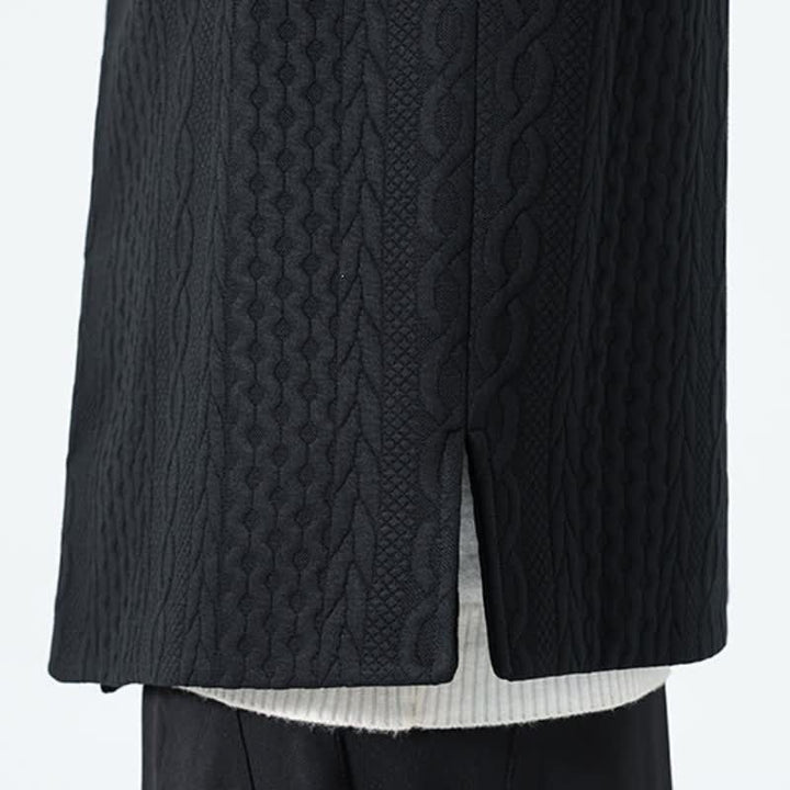 Buddha Stones Lässiges, minimalistisches Tanktop aus einfarbigem Strick für Herren – ideal für Herbst und Winter - image 25