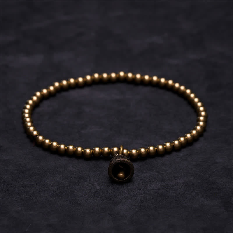 Buddha Stones Kupferperlen-Glockenanhänger-Armband - image 1