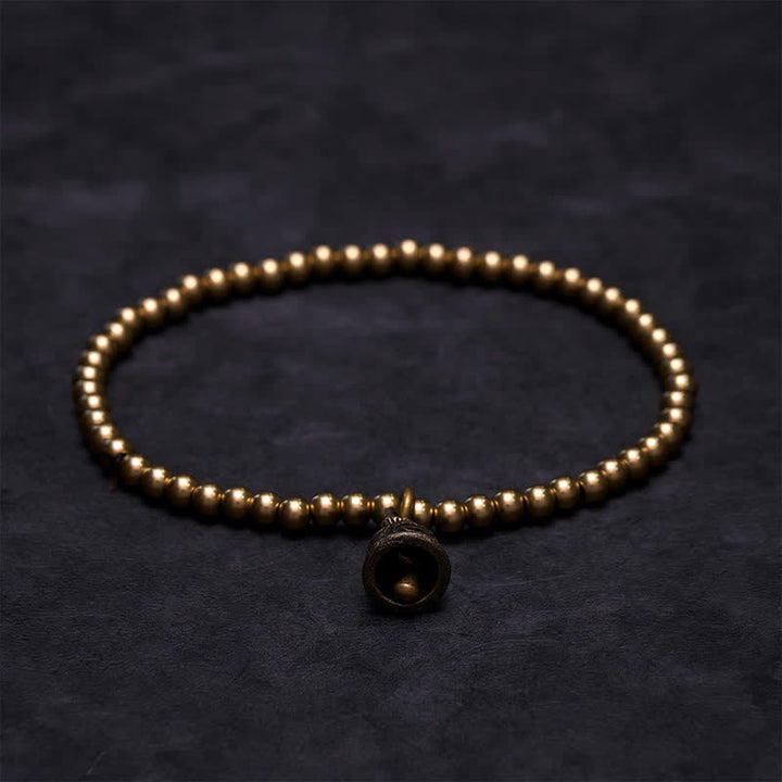Buddha Stones Kupferperlen-Glockenanhänger-Armband - image 1