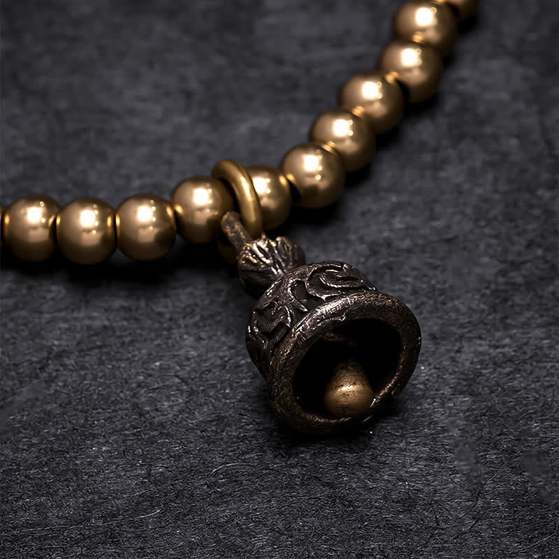 Buddha Stones Kupferperlen-Glockenanhänger-Armband - image 3