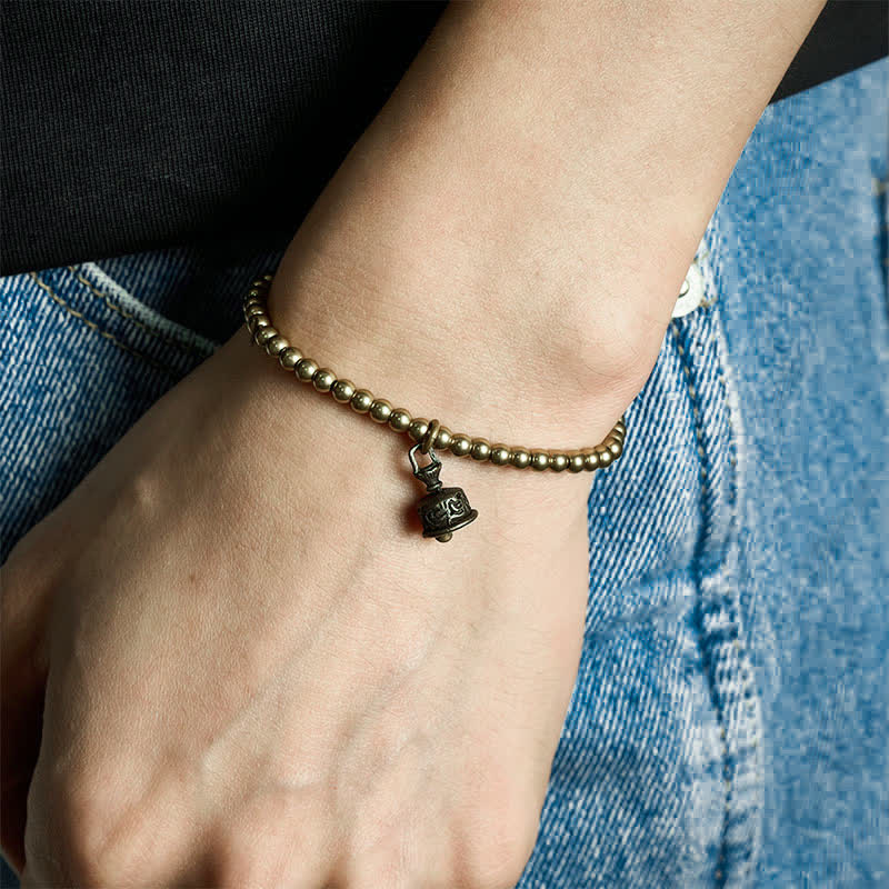 Buddha Stones Kupferperlen-Glockenanhänger-Armband - image 4