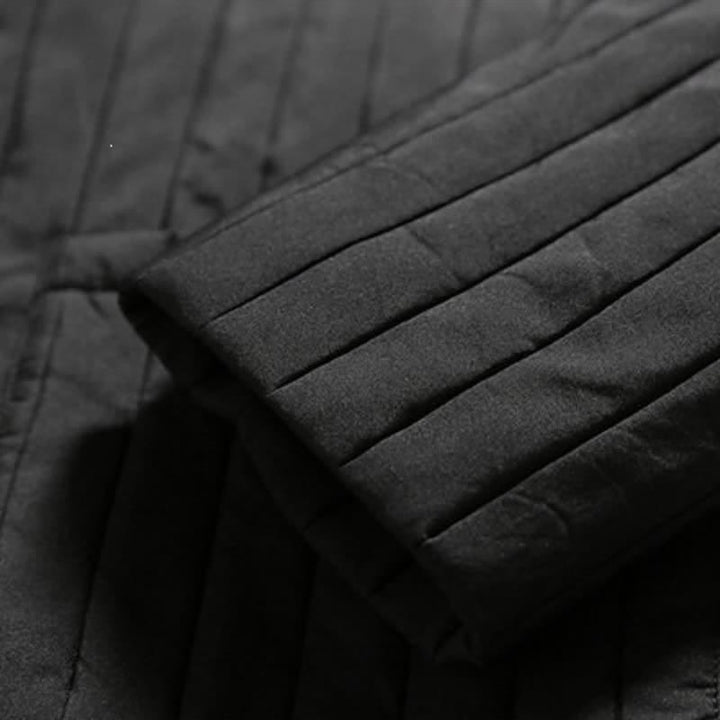 Buddha Stones Lässige Herrenjacke im Tang-Stil mit Froschknopfleiste und Tasche für Herbst und Winter - image 13