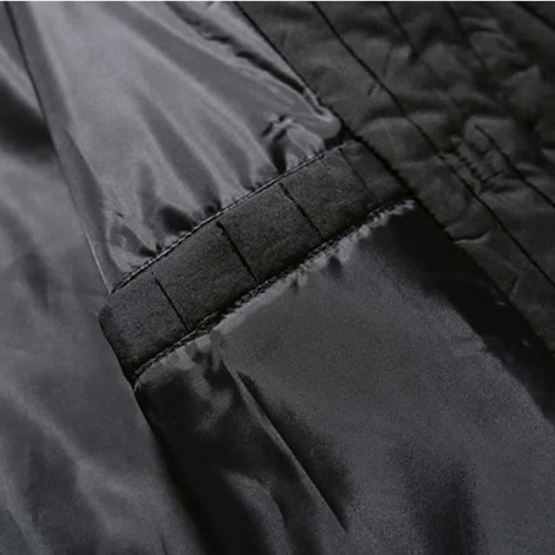Buddha Stones Lässige Herrenjacke im Tang-Stil mit Froschknopfleiste und Tasche für Herbst und Winter - image 15