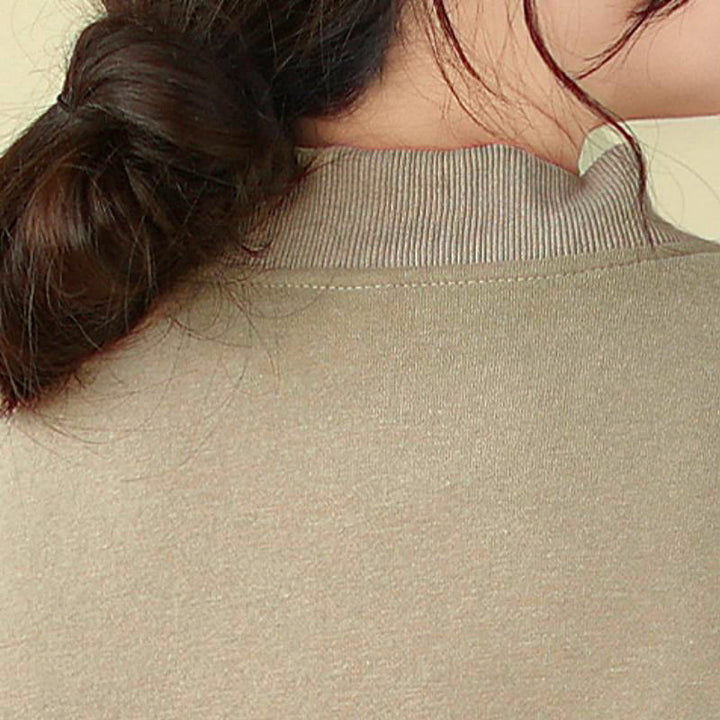 Buddha Stones Lässige, minimalistische, einfarbige Damenjacke mit Knopfleiste und Taschen für den Herbst - image 10