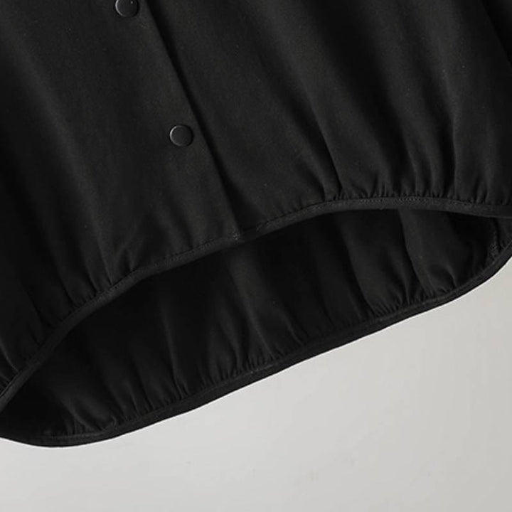 Buddha Stones Lässige Damenjacke im Tang-Stil mit Stehkragen und aufgesetzten Taschen für den Herbst. - image 24