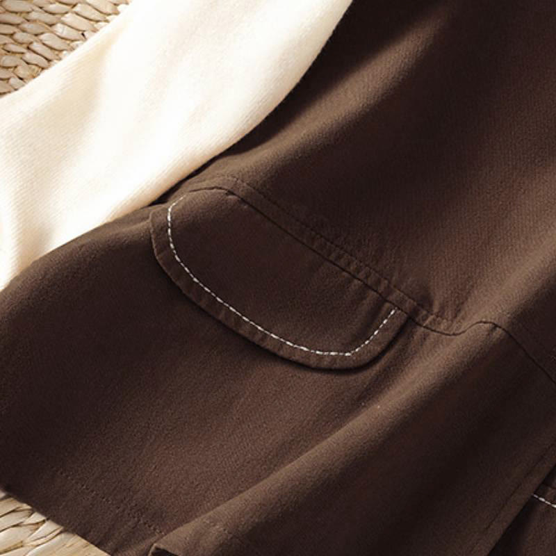 Buddha Stones Lässiges, minimalistisches Tanktop mit V-Ausschnitt, Knopfleiste und Tasche für Damen – perfekt für den Sommer. - image 19