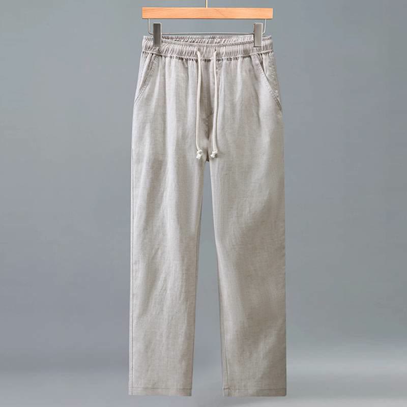 Buddha Stones 2-teiliges Set für Frühling und Herbst: Lässiges Herren-Meditationstuch mit Knopfleiste, einfarbigem Hemd und Hose, mit Taschen - image 7