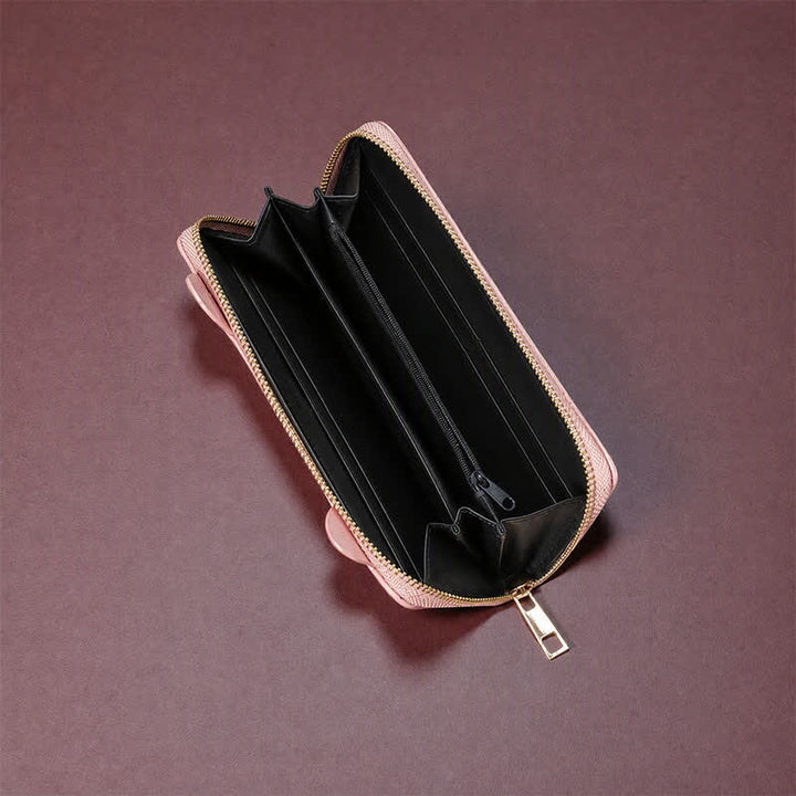 Buddha Stones Handtasche aus PU-Leder mit langem Reißverschluss, Modell Sweet Kitten - image 3