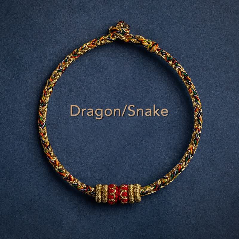 Handgefertigtes Armband aus geflochtenen Buddha Stones aus Tibet – Symbol für Glück und Stärke - Drache/Schlange - 17-19 cm - image 11
