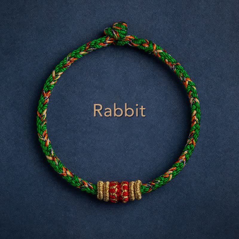 Handgefertigtes Armband aus geflochtenen Buddha Stones aus Tibet – Symbol für Glück und Stärke - Kaninchen - 17-19 cm - image 9