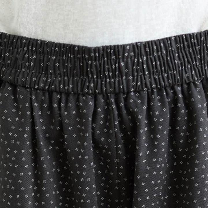 Buddha Stones Lässige, geblümte Cropped-Hose für Damen – gerades Bein, mit Tasche – ideal für Frühling und Sommer - image 7
