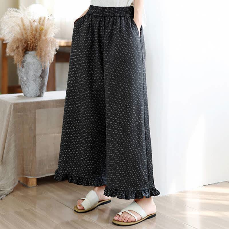 Buddha Stones Lässige, geblümte Cropped-Hose für Damen – gerades Bein, mit Tasche – ideal für Frühling und Sommer - image 6