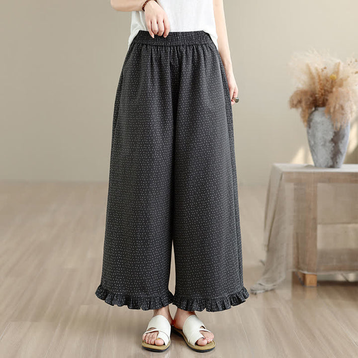 Buddha Stones Lässige, geblümte Cropped-Hose für Damen – gerades Bein, mit Tasche – ideal für Frühling und Sommer - image 5