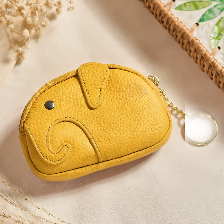 Buddha Stones Mini-Geldbörse aus PU-Leder mit Elefantenmotiv und Reißverschluss - Gold (ca. 12,5 cm × 2 cm × 8,5 cm) - image 30
