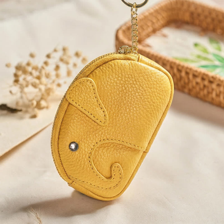 Buddha Stones Mini-Geldbörse aus PU-Leder mit Elefantenmotiv und Reißverschluss - image 33