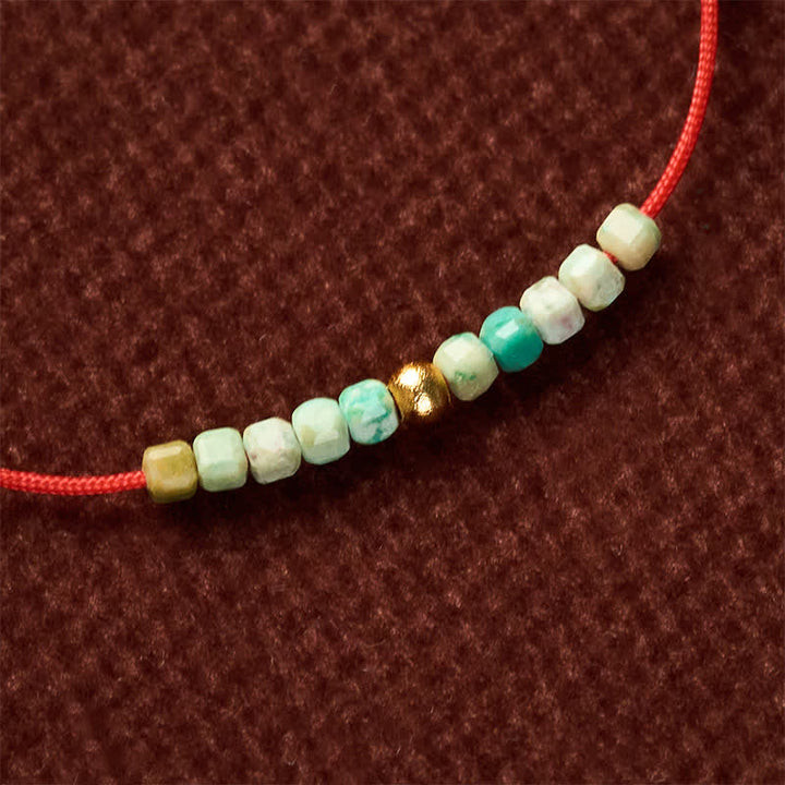 Buddha Stones Handgewebtes Armband aus ultrafeinen Türkisperlen – ein Glücksbringer - image 10