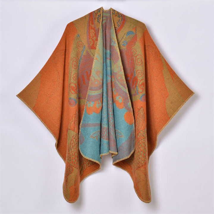 Buddha Stones Herbst Winter Koi Fisch Wolken Orientalisch Drapierter weicher Schal - image 1