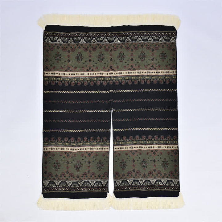 Buddha Stones Boho-Schal mit geometrischem Blumenmuster und Quasten für Herbst und Winter - image 25