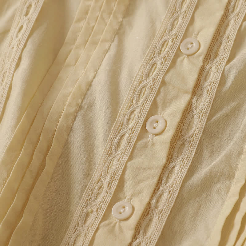Buddha Stones 2-teiliges sommerliches Boho-Kleid für Damen mit Rundhalsausschnitt, ellbogenlangen Ärmeln und Tasche - image 5