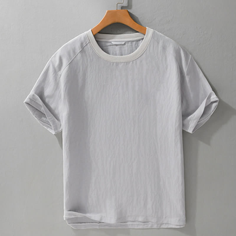 Buddha Stones Lässige, sommerliche Herren-T-Shirts im Vintage-Look mit kurzen Ärmeln - image 7