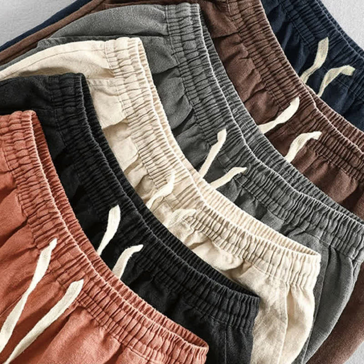 Buddha Stones Herren-Shorts aus Baumwolle mit Kordelzug und elastischer Taille und Taschen - image 19