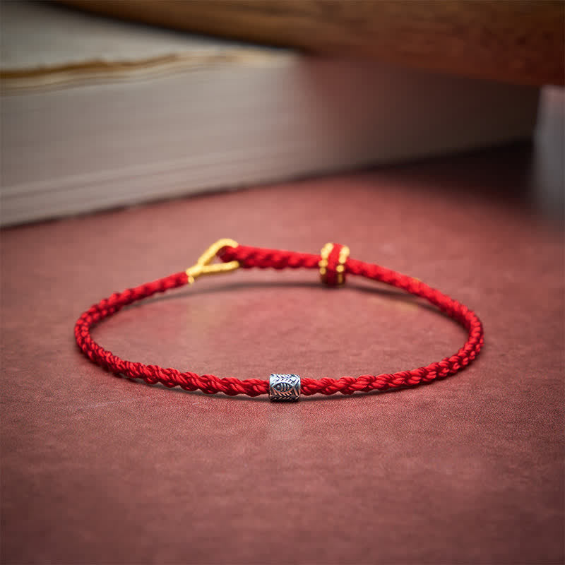 Buddha Stones Rotes Armband aus 925er Sterlingsilber mit Koi-Fisch-Schutzmotiv - image 12
