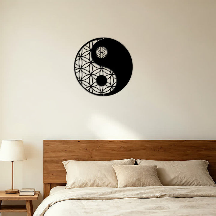 Buddha Stones Minimalistische Wanddekoration aus Eisen im Yin-Yang-Balance-Stil - image 13