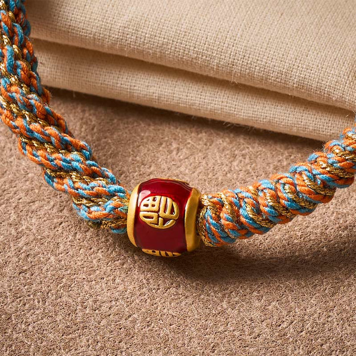 Buddha Stones Om Mani Padme Hum – Handgewebtes Weisheitsarmband mit tibetischen Fu-Zeichen - image 10