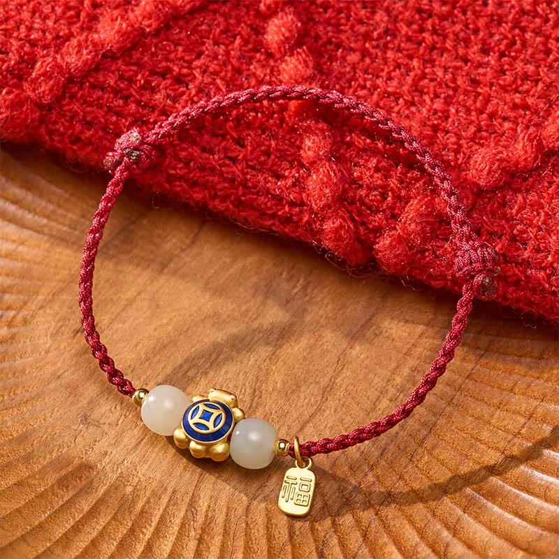 Buddha Stones Schildkrötenrotes, handgewebtes Armband aus Schnüren - image 20