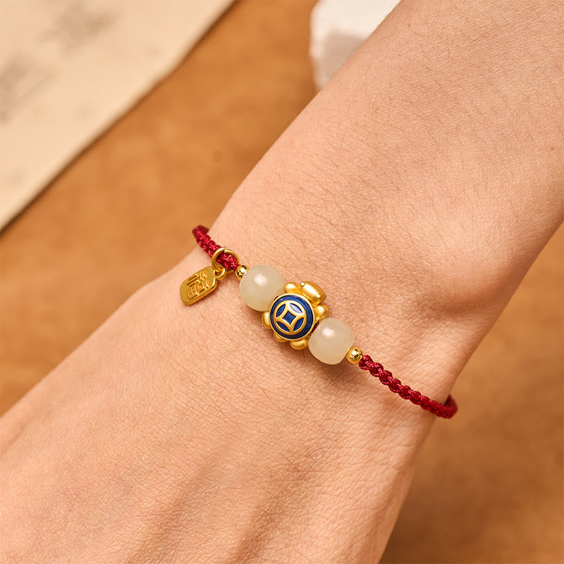Buddha Stones Schildkrötenrotes, handgewebtes Armband aus Schnüren - image 21
