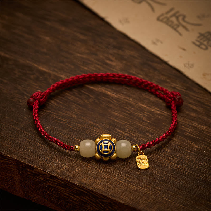 Buddha Stones Schildkrötenrotes, handgewebtes Armband aus Schnüren - image 19