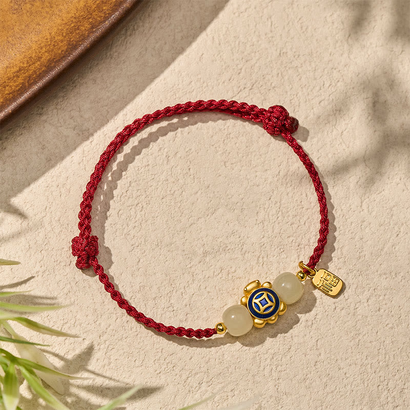 Buddha Stones Schildkrötenrotes, handgewebtes Armband aus Schnüren - image 18