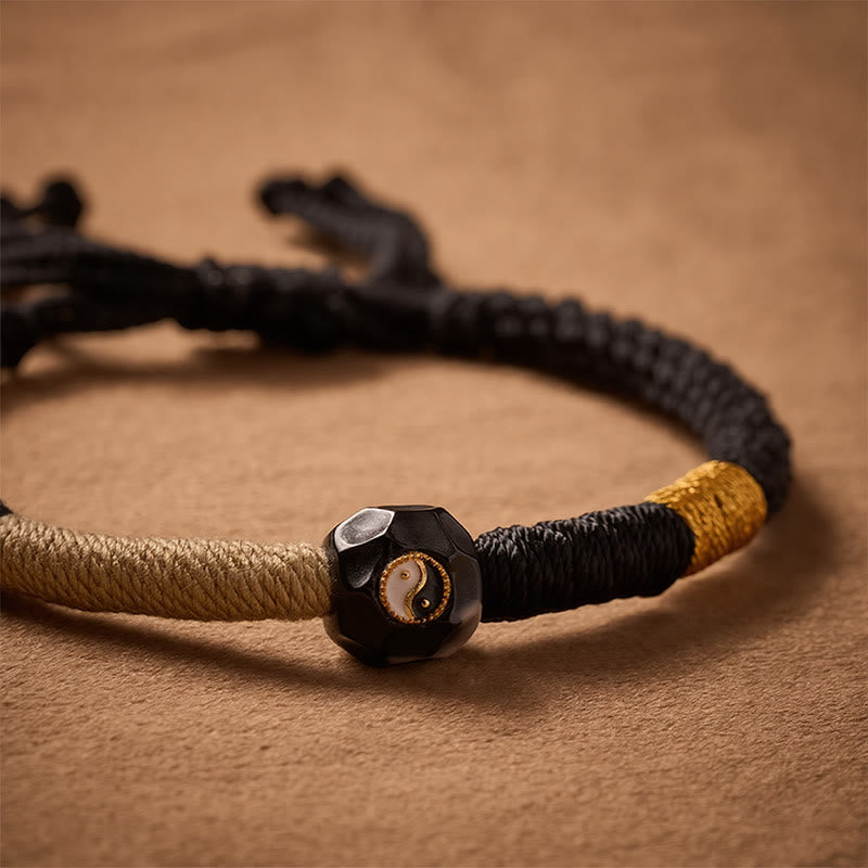 Buddha Stones Schwarzes und weißes Feuerachat-Bastelarmband - image 4