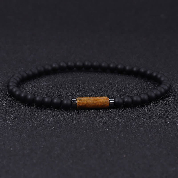 Buddha Stones Vintage 4mm Lavastein Dalmatinerjaspis Erdungsarmband - Schwarzer Onyx (Schutz ♥ Stärke) - image 9
