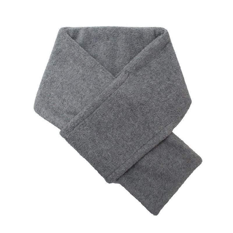Buddha Stones ​​Herbst-Winter-Plüsch-Nackenwärmer mit gekreuzter Vorderseite, minimalistischer Herrenschal - image 15