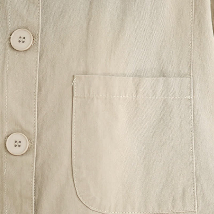 Buddha Stones Basic-Damenjacken im minimalistischen Stil für den Herbst mit aufgesetzten Taschen - image 7
