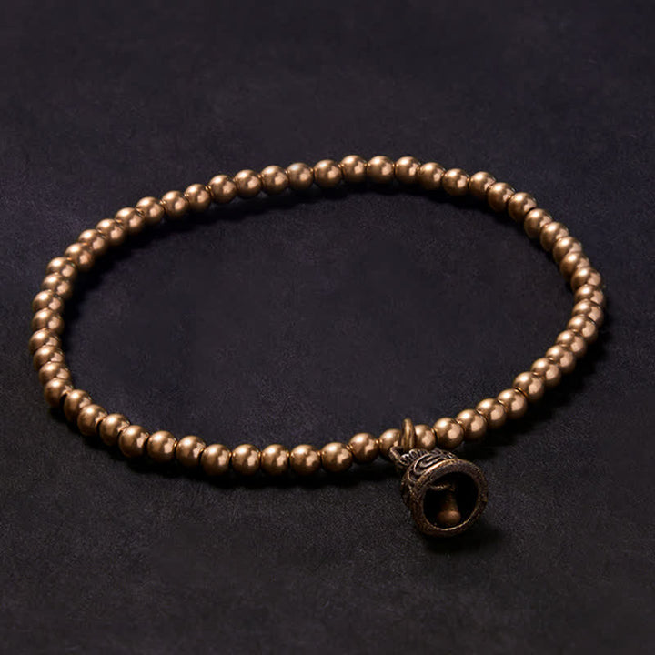 Buddha Stones Kupferperlen-Glockenanhänger-Armband - 7,1–7,5 Zoll (18–19 cm) - image 0
