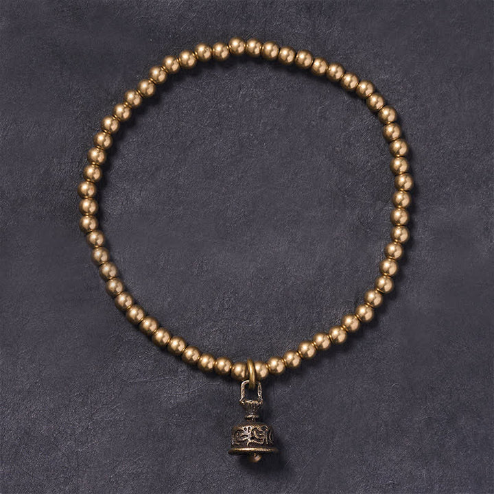 Buddha Stones Kupferperlen-Glockenanhänger-Armband - image 1