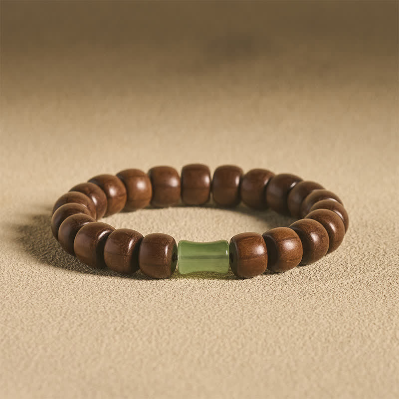 Buddha Stones Abelia Biflora Schutz Vintage Gebetsperlen-Charm-Armband - Abelia Biflora Holz (Sicherheit ♥ Schutz) - image 0