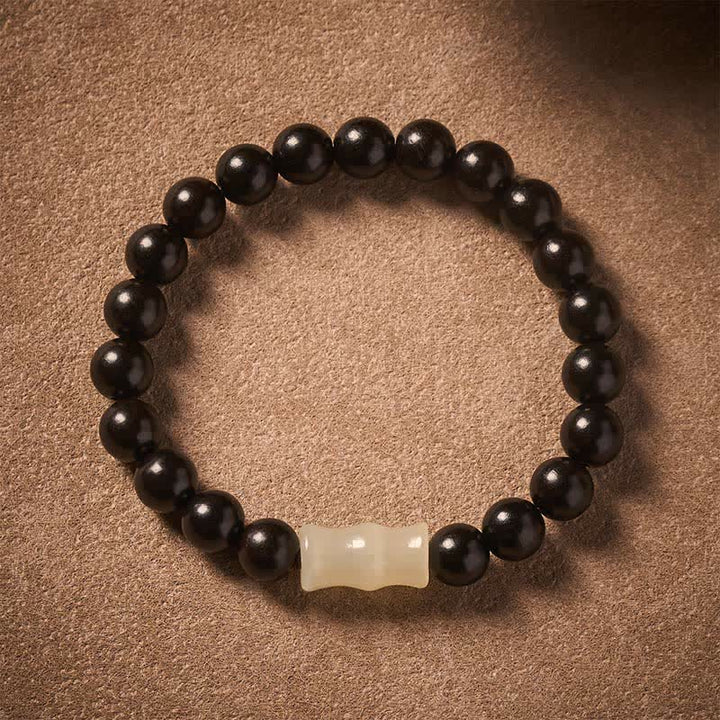 Buddha Stones Vintage Armband aus rotem Sandelholz, Ebenholz und Bambus - image 8