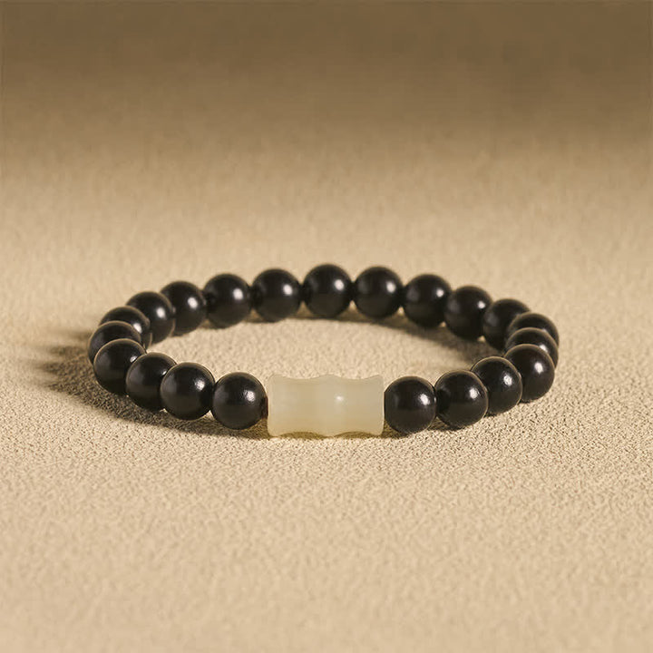 Buddha Stones Vintage Armband aus rotem Sandelholz, Ebenholz und Bambus - 8 mm Ebenholz (Balance ♥ Ruhe) - image 7