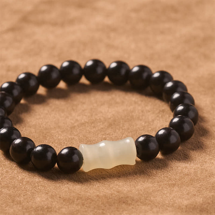 Buddha Stones Vintage Armband aus rotem Sandelholz, Ebenholz und Bambus - image 11