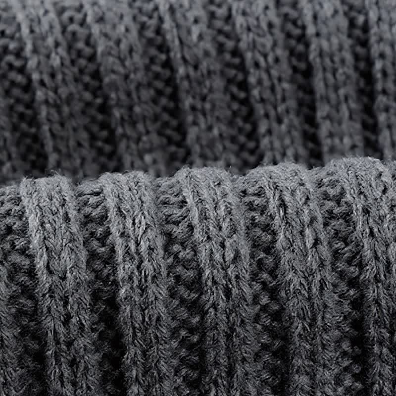Buddha Stones Klassischer, langer, gerippter Strickschal für Herren – perfekt für Herbst und Winter - image 12