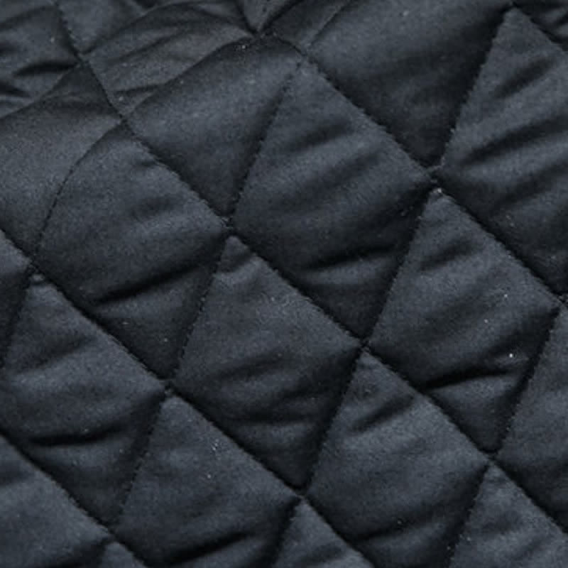 Buddha Stones Lässige Herrenjacke im Tang-Stil mit Stehkragen, weiß, mit Taschen - image 12