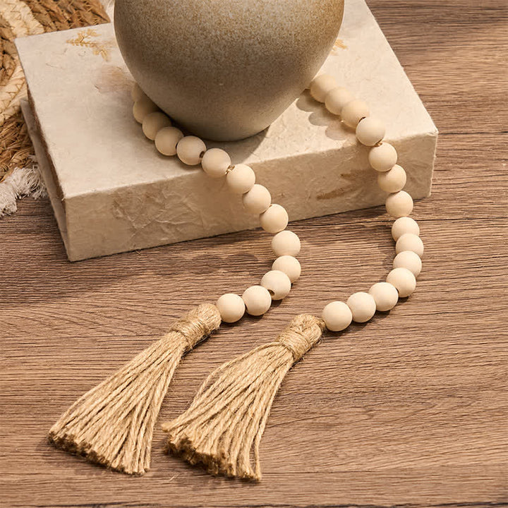 Buddha Stones Hängequaste aus Naturholz, Makramee-Perlen, Achtsames Wohnen - image 5