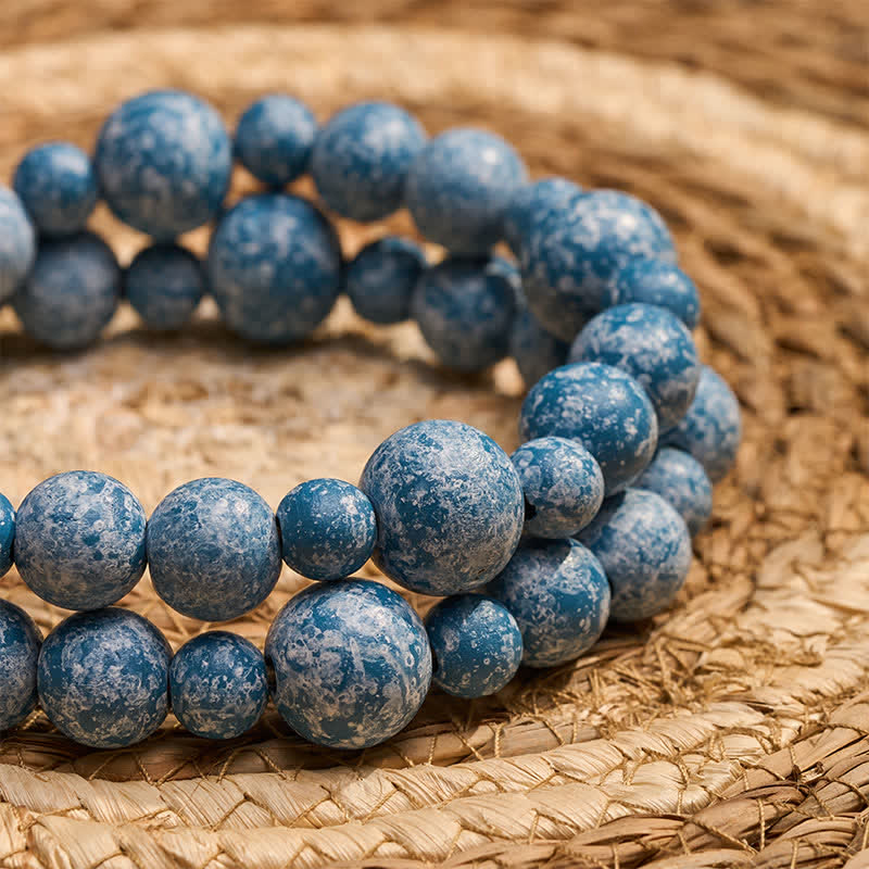 Buddha Stones Rustikale Hängedekoration mit doppelter Quaste aus Holzperlen für ein achtsames Leben - image 23