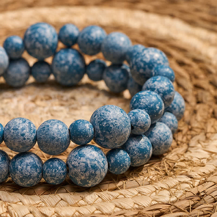 Buddha Stones Rustikale Hängedekoration mit doppelter Quaste aus Holzperlen für ein achtsames Leben - image 23